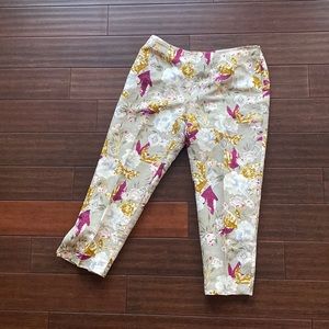 Dana Buchman silk/linen ankle pants